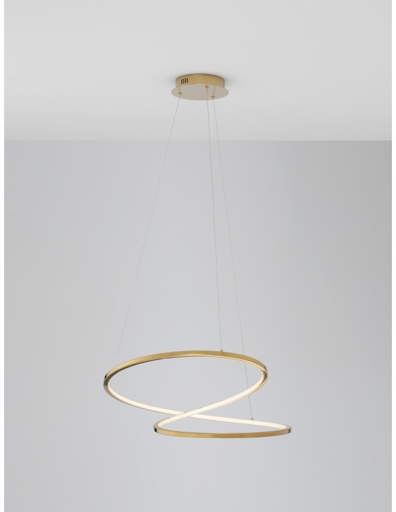 Luces Exclusivas CELAYA Wisząca Nowoczesna złoty i odcienie złota 1xLED max 40W 3000K LE42761