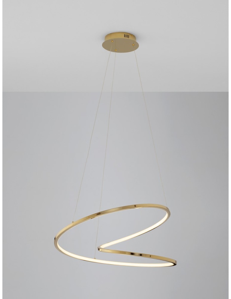 Luces Exclusivas CELAYA Wisząca Nowoczesna złoty i odcienie złota 1xLED max 40W 3000K LE42761