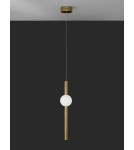 Lampy wiszące - Luces Exclusivas IGUALA Wisząca Nowoczesna złoty i odcienie złota 1xLED max 10W 3000K LE42762 - product 2