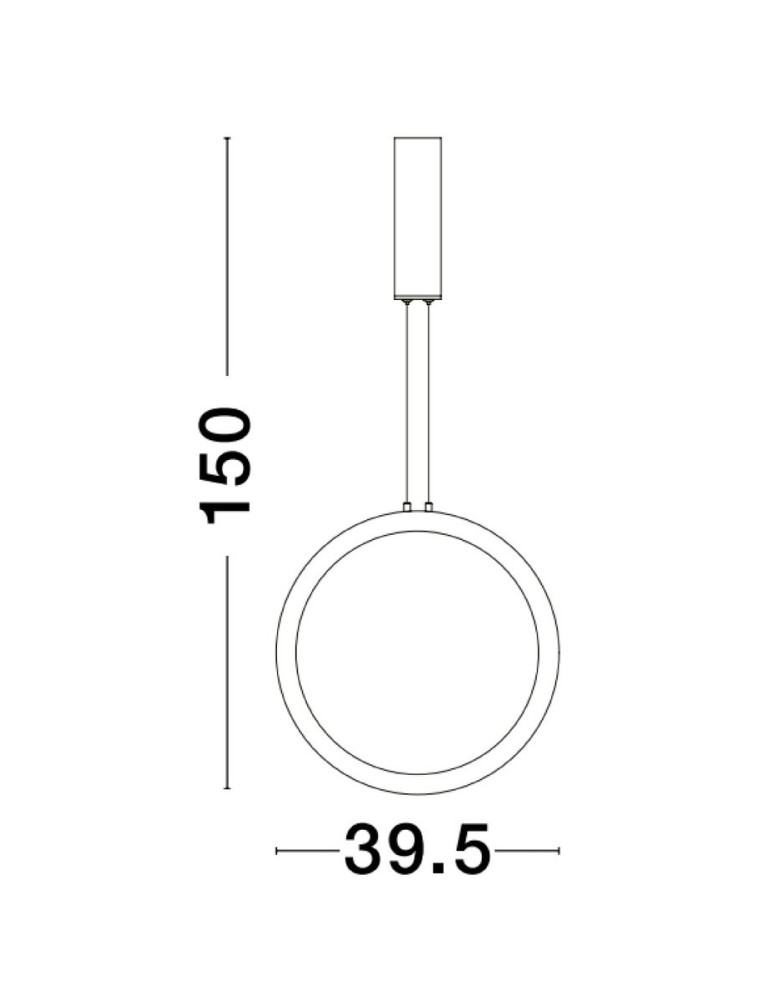 Lampy wiszące - Luces Exclusivas AUTLAN Wisząca Nowoczesna czarny 1xLED max 25W 3000K LE42771 - produkt kolory-swiatla.pl 2