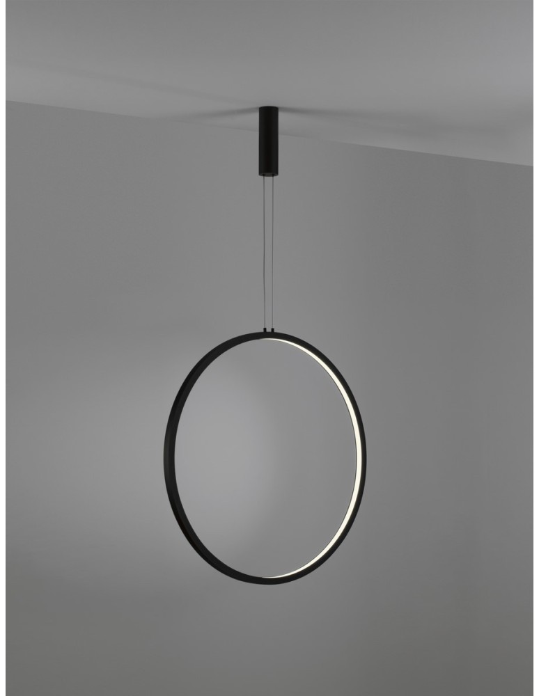 Lampy wiszące - Luces Exclusivas AUTLAN Wisząca Nowoczesna czarny 1xLED max 48W 3000K LE42773 - produkt kolory-swiatla.pl 2