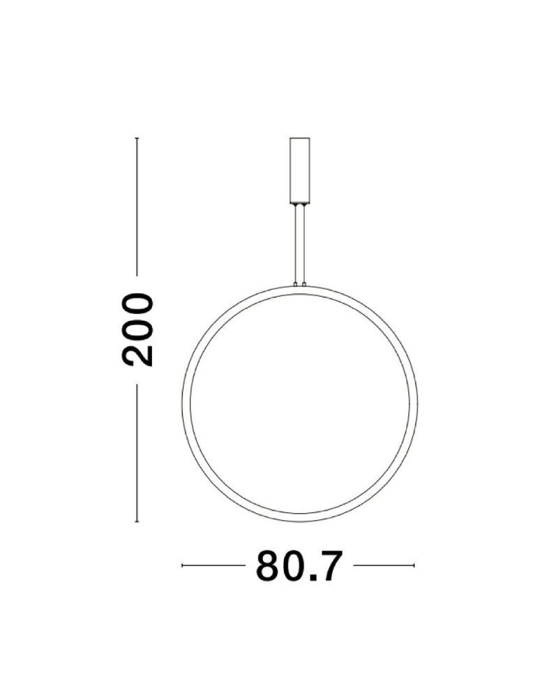 Lampy wiszące - Luces Exclusivas AUTLAN Wisząca Nowoczesna czarny 1xLED max 48W 3000K LE42773 - produkt kolory-swiatla.pl 3