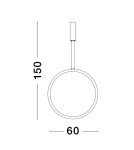 Lampy wiszące - Luces Exclusivas AUTLAN Wisząca Nowoczesna złoty i odcienie złota 1xLED max 35W 3000K LE42775 - produkt 3