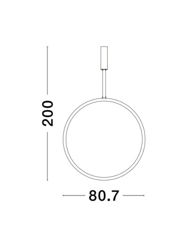 Luces Exclusivas AUTLAN Wisząca Nowoczesna złoty i odcienie złota 1xLED max 48W 3000K LE42776 - produkt 2