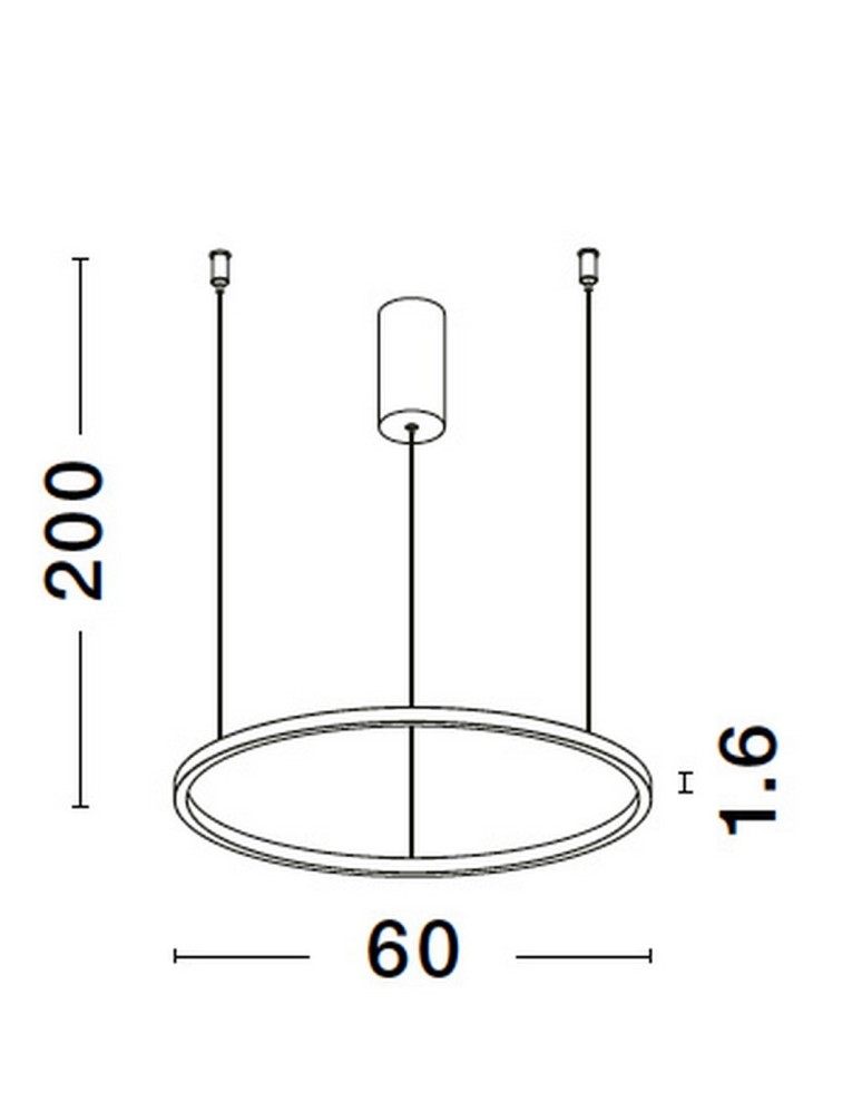 Luces Exclusivas TOLUCA Wisząca Nowoczesna złoty i odcienie złota 1xLED max 36W 3000K LE42777
