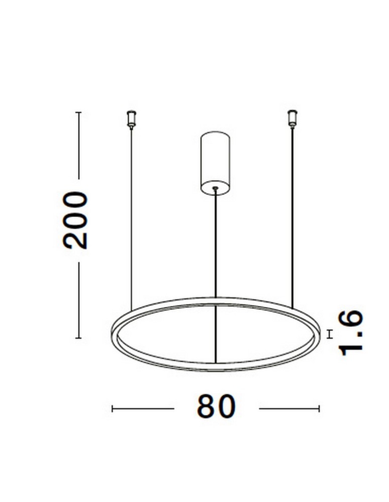 Lampy wiszące - Luces Exclusivas TOLUCA Wisząca Nowoczesna złoty i odcienie złota 1xLED max 48W 3000K LE42778 - product kolory-swiatla.pl 3
