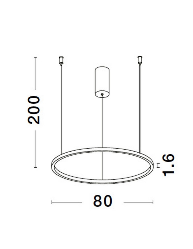 Lampy wiszące - Luces Exclusivas TOLUCA Wisząca Nowoczesna biały 1xLED max 48W 3000K LE42784 - product kolory-swiatla.pl 3