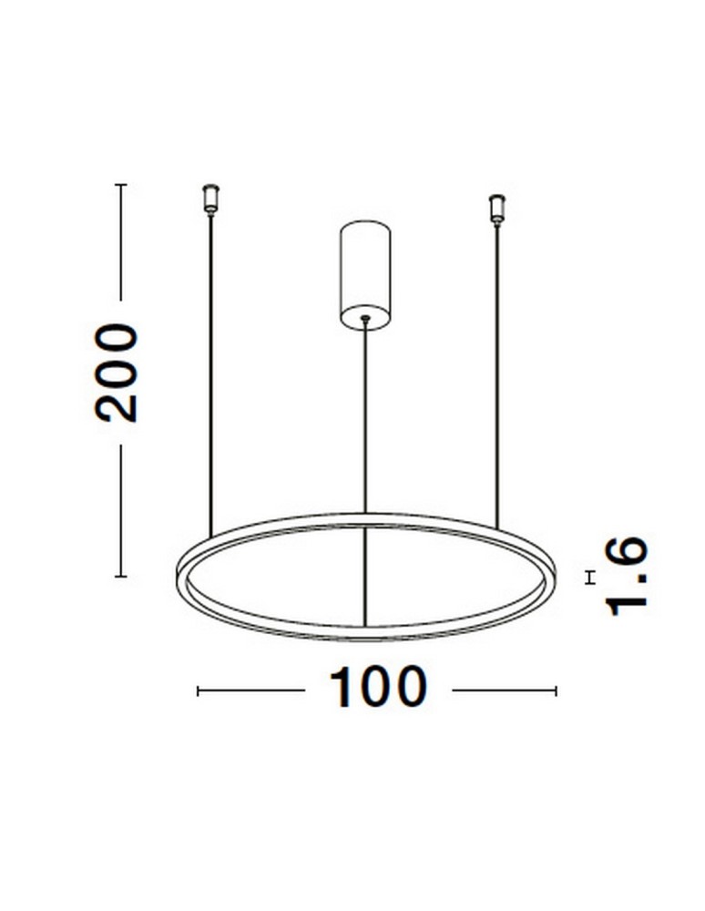 Lampy wiszące - Luces Exclusivas TOLUCA Wisząca Nowoczesna biały 1xLED max 58W 3000K LE42785 - product kolory-swiatla.pl 3