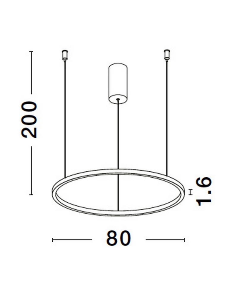 Lampy wiszące - Luces Exclusivas TOLUCA Wisząca Nowoczesna srebrny i odcienie srebra 1xLED max 48W 3000K LE42787 - produkt kolory-swiatla.pl 3