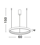 Lampy wiszące - Luces Exclusivas ZACAPU Wisząca Nowoczesna srebrny i odcienie srebra 1xLED max 42W 3000K LE42791 - produkt 3