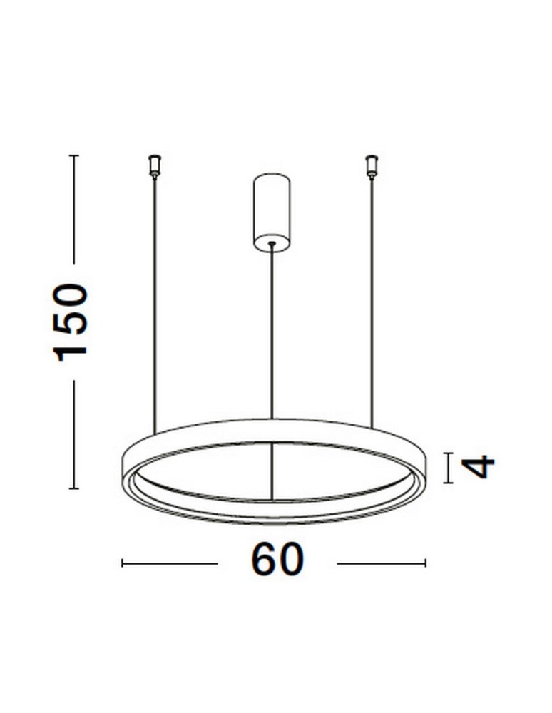 Lampy wiszące - Luces Exclusivas ZACAPU Wisząca Nowoczesna srebrny i odcienie srebra 1xLED max 42W 3000K LE42791 - produkt kolory-swiatla.pl 3