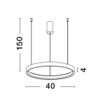 Lampy wiszące - Luces Exclusivas ZACAPU Wisząca Nowoczesna czarny 1xLED max 30W 3000K LE42793 - produkt 3