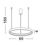 Lampy wiszące - Luces Exclusivas ZACAPU Wisząca Nowoczesna czarny 1xLED max 42W 3000K LE42794 - produkt 3