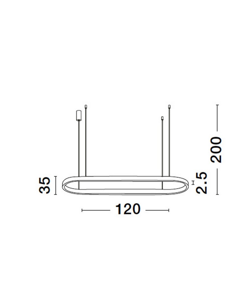 Luces Exclusivas SILAO Wisząca Nowoczesna czarny 1xLED max 58W 3000K LE42797