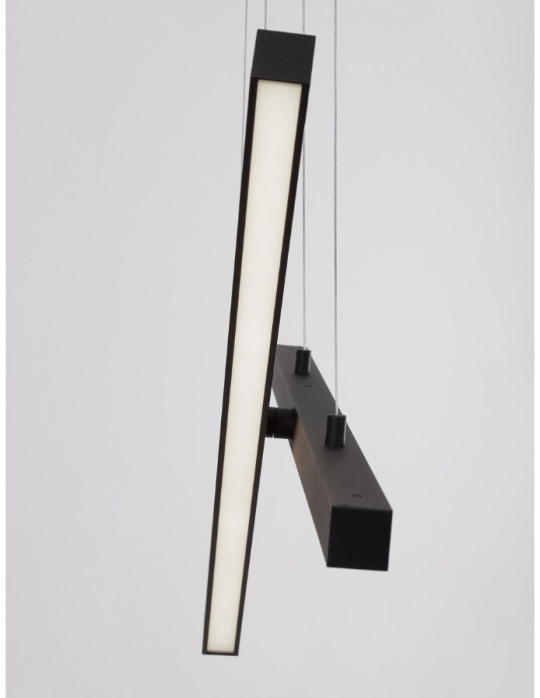 Lampy wiszące - Luces Exclusivas PUEBLA Wisząca Nowoczesna czarny 1xLED max 40W 3000K LE42799 - product kolory-swiatla.pl 3