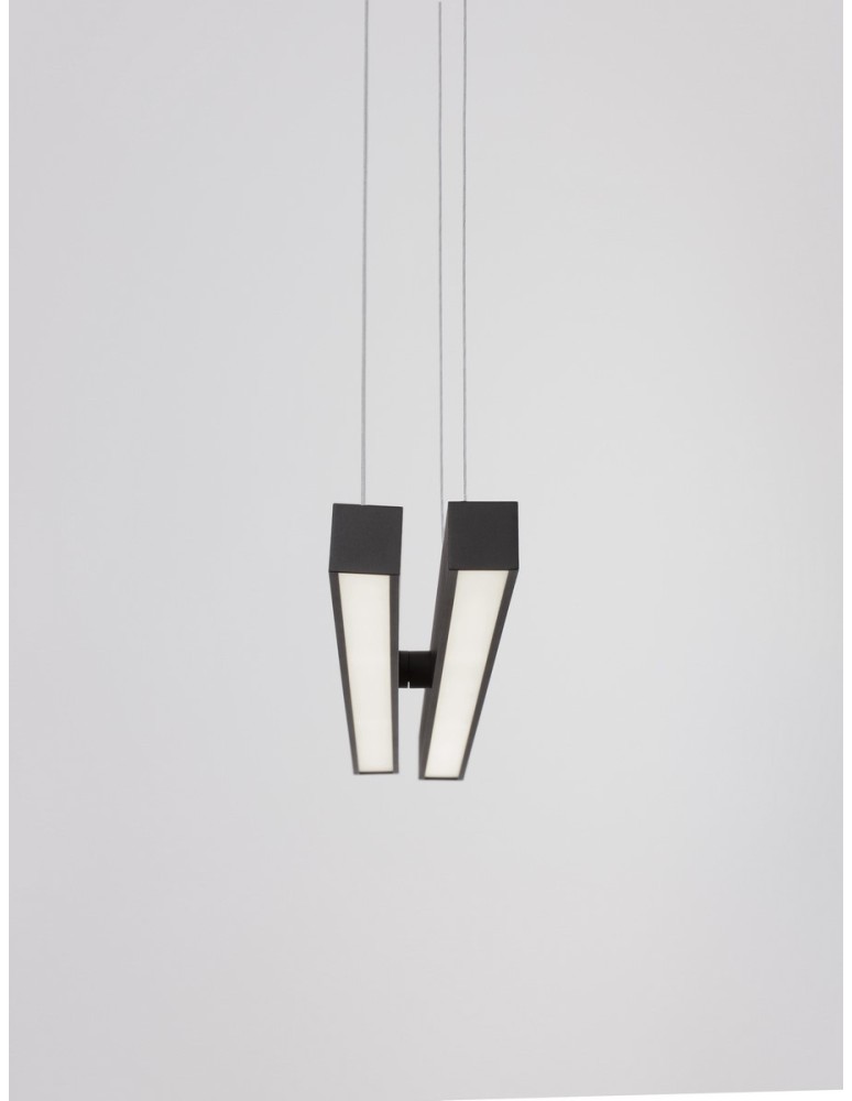 Lampy wiszące - Luces Exclusivas PUEBLA Wisząca Nowoczesna czarny 1xLED max 40W 3000K LE42799 - product kolory-swiatla.pl 4