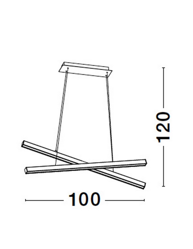 Lampy wiszące - Luces Exclusivas PUEBLA Wisząca Nowoczesna czarny 1xLED max 40W 3000K LE42799 - product kolory-swiatla.pl 5