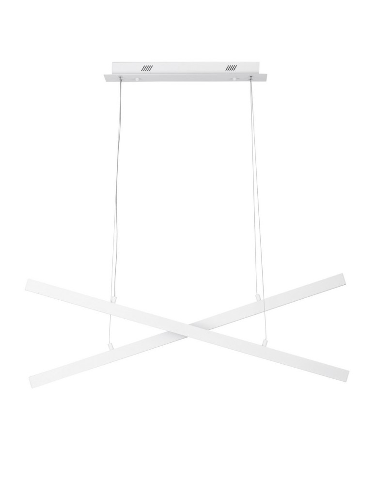 Lampy wiszące - Luces Exclusivas PUEBLA Wisząca Nowoczesna biały 1xLED max 40W 3000K LE42800 - produkt kolory-swiatla.pl 1