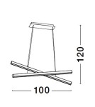 Lampy wiszące - Luces Exclusivas PUEBLA Wisząca Nowoczesna biały 1xLED max 40W 3000K LE42800 - product 5