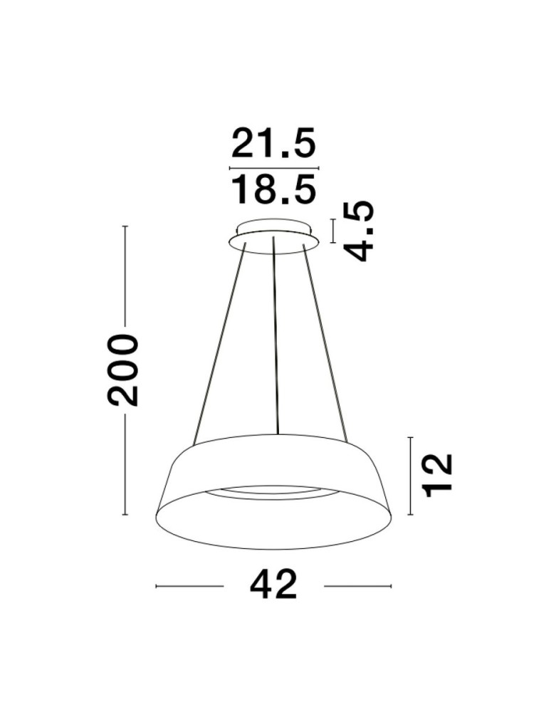 Lampy wiszące - Luces Exclusivas CANCUN Wisząca Nowoczesna biały 1xLED max 40W 3000K LE42801 - product kolory-swiatla.pl 2