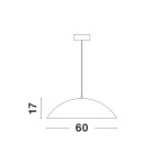 Lampy wiszące - Luces Exclusivas VALLES Wisząca Nowoczesna czarny 1xLED max 47W 3000K LE42806 - product 2