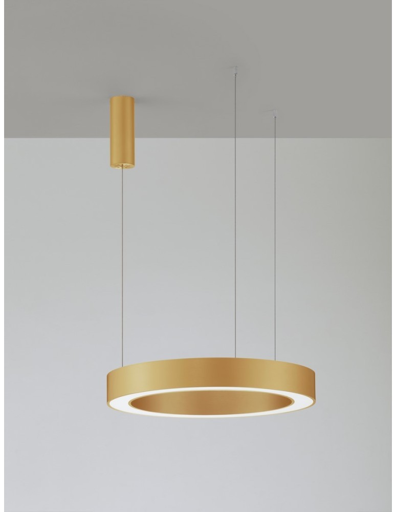 Lampy wiszące - Luces Exclusivas SONORA Wisząca Nowoczesna złoty i odcienie złota 1xLED max 50W 2700-4000K LE42809 - produkt kolory-swiatla.pl 2