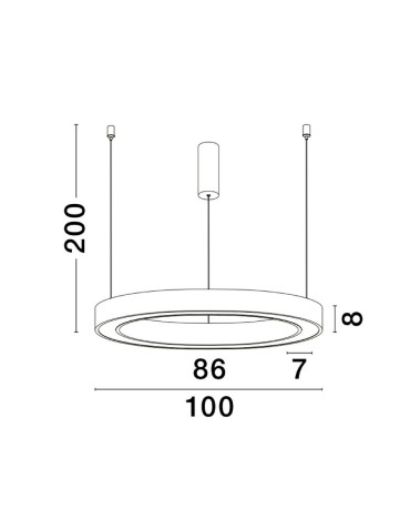 Luces Exclusivas SONORA Wisząca Nowoczesna złoty i odcienie złota 1xLED max 80W 2700-4000K LE42815 - produkt 2