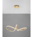 Lampy wiszące - Luces Exclusivas AMECA Wisząca Nowoczesna złoty i odcienie złota 1xLED max 42W 3000K LE42817 - produkt 2