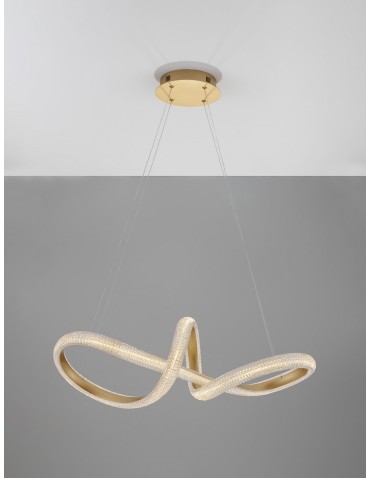 Luces Exclusivas AMECA Wisząca Nowoczesna złoty i odcienie złota 1xLED max 42W 3000K LE42817 - produkt 2
