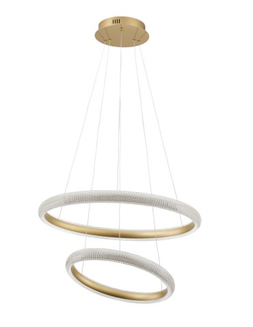 Luces Exclusivas AMECA Wisząca Nowoczesna złoty i odcienie złota 1xLED max 41,5W 3000K LE42818