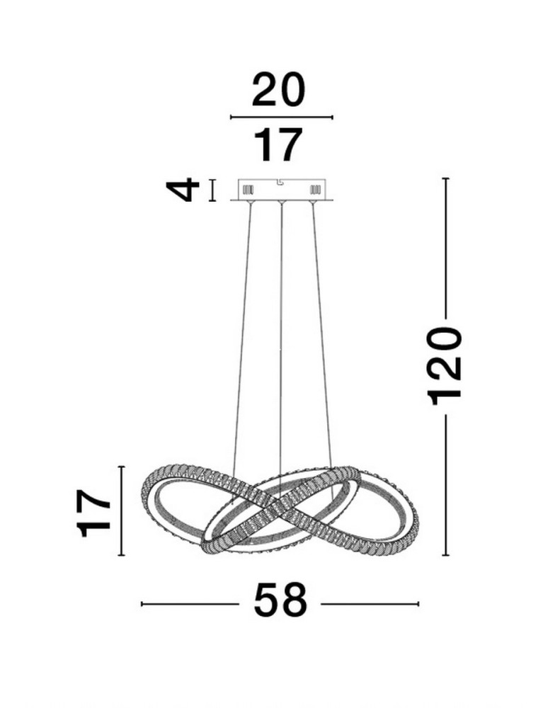 Lampy wiszące - Luces Exclusivas TEPIC Wisząca Nowoczesna czarny 1xLED max 56W 3000K LE42820 - product kolory-swiatla.pl 3