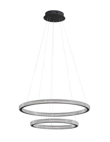 Luces Exclusivas TEPIC Wisząca Nowoczesna czarny 1xLED max 54W 3000K LE42821