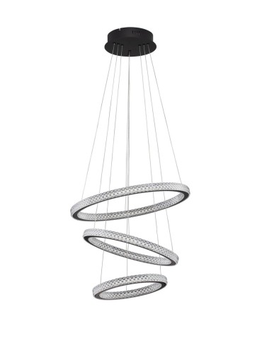 Luces Exclusivas TEPIC Wisząca Nowoczesna czarny 1xLED max 69W 3000K LE42822