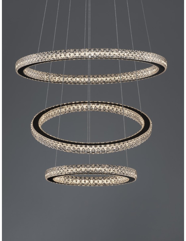 Luces Exclusivas TEPIC Wisząca Nowoczesna czarny 1xLED max 69W 3000K LE42822