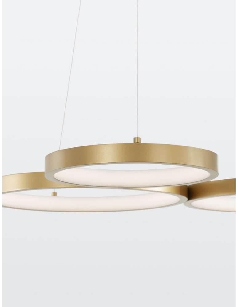 Lampy wiszące - Luces Exclusivas GARCIA Wisząca Nowoczesna złoty i odcienie złota 1xLED max 28W 3000K LE42826 - produkt kolory-swiatla.pl 2