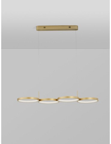 Luces Exclusivas GARCIA Wisząca Nowoczesna złoty i odcienie złota 1xLED max 41W 3000K LE42828 - product 2