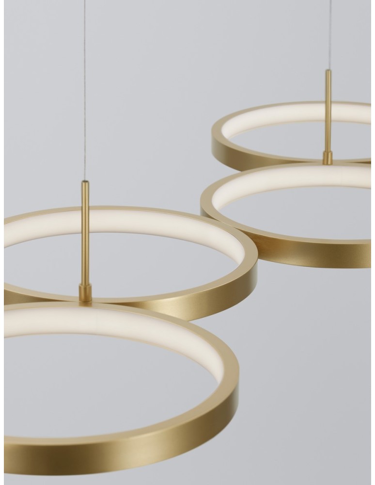 Lampy wiszące - Luces Exclusivas GARCIA Wisząca Nowoczesna złoty i odcienie złota 1xLED max 41W 3000K LE42828 - produkt kolory-swiatla.pl 3