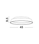 Lampy sufitowe - Luces Exclusivas CHALCO Sufitowa Nowoczesna biały 1xLED max 30W 3000K LE42830 - product 2