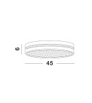 Lampy sufitowe - Luces Exclusivas TIJUANA Sufitowa Nowoczesna czarny 1xLED max 30W 3000K LE42832 - product 2