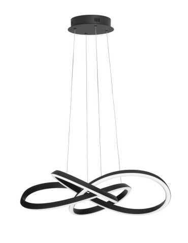 Luces Exclusivas CHIAPAS Wisząca Nowoczesna czarny 1xLED max 54W 3000K LE42834
