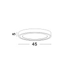 Lampy sufitowe - Luces Exclusivas COMITAN Sufitowa Nowoczesna brązowy i odcienie brązu 1xLED max 30W 3000K LE42839 - product 2