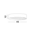 Lampy sufitowe - Luces Exclusivas MUZQUIZ Sufitowa Nowoczesna biały 1xLED max 30W 3000K LE42841 - product 3