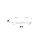 Lampy sufitowe - Luces Exclusivas MUZQUIZ Sufitowa Nowoczesna biały 1xLED max 60W 3000K LE42842 - produkt 2