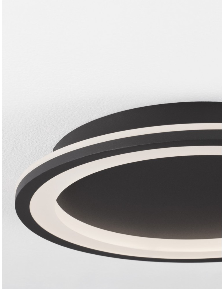Lampy sufitowe - Luces Exclusivas SABINAS Sufitowa Nowoczesna czarny 1xLED max 30W 3000K LE42844 - product kolory-swiatla.pl 2