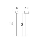 Kinkiety - Luces Exclusivas TECOMAN Ścienna Nowoczesna biały 1xLED max 18W 3000K LE42849 - produkt 2