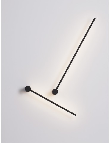 Luces Exclusivas TECOMAN Ścienna Nowoczesna czarny 1xLED max 25W 3000K LE42850 - produkt 2
