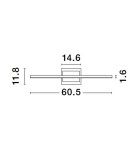 Kinkiety - Luces Exclusivas HIDALGO Ścienna Nowoczesna czarny 1xLED max 12,5W 3000K LE42861 - product 4