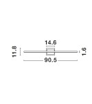 Kinkiety - Luces Exclusivas HIDALGO Ścienna Nowoczesna biały 1xLED max 21W 3000K LE42865 - produkt 3