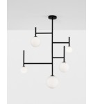 Lampy sufitowe - Luces Exclusivas URUAPAN Sufitowa Nowoczesna czarny 5xG9 max 25W LE42883 - produkt 2