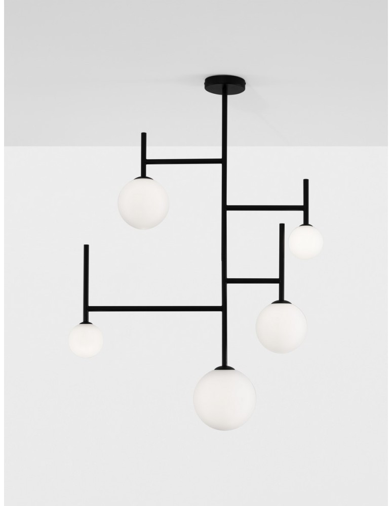 Lampy sufitowe - Luces Exclusivas URUAPAN Sufitowa Nowoczesna czarny 5xG9 max 25W LE42883 - produkt kolory-swiatla.pl 2
